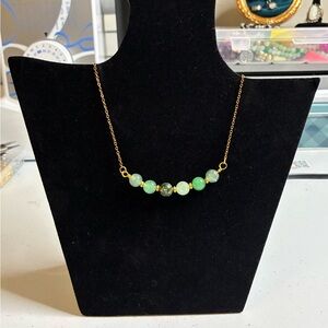 Glass Beaded Choker Style Necklace